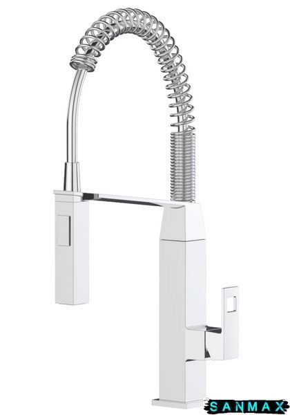 Змішувач для кухні з гнучким виливом Grohe Eurocube (31395000) 31395000 фото