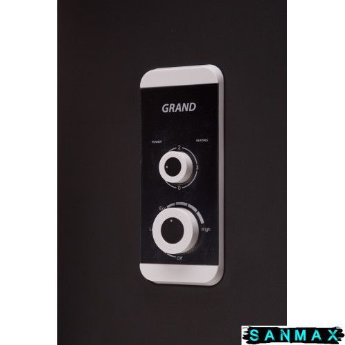 Бойлер Willer 80л EV80DR Grand плоский вертикальний Чорний матовий (EV80DR Grand-SS-blackm) EV80DR Grand-SS-blackm фото