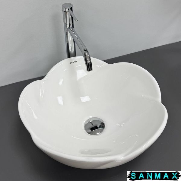 Умивальник накладний Vbi Rosolini Білий Vbi-012625 фото