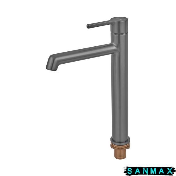 Змішувач для умивальника високий Koer KB-11029-07 Графіт (KR5496) KR5496 фото