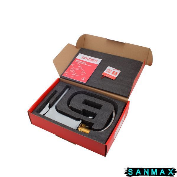 Змішувач для умивальника, хром Koer KB-10010-01 (KR3478) KR3478 фото
