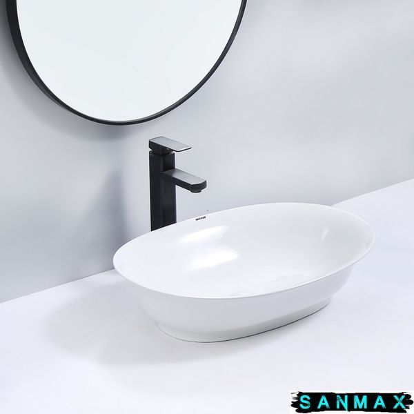 Раковина накладна Mixxus Premium Ellipse-0103 550х390х140mm (MP6553) MP6553 фото