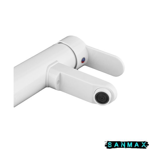 Змішувач для умивальника Plamix Raul-001-A High Білий (без підведення) (PM0655) PM0655 фото