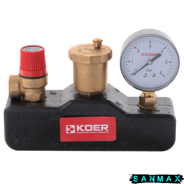 Група безпеки котла Koer 1 KR.105PT в термоізоляційному кожусі (KR2753) KR2753 фото