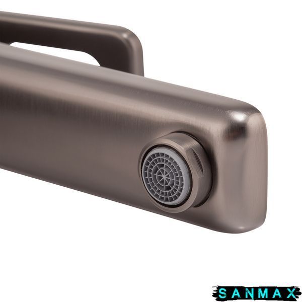 Змішувач для умивальника Koer KB-11031-07 Високий Графіт (KR5435) KR5435 фото