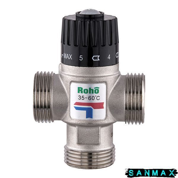 Клапан змішувальний термостатичний Roho R1207-100 - 1 ЗР (35-60*C) (RO1022) RO1022 фото