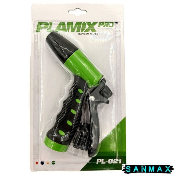 Пістолет-розпилювач для поливу Plamix PRO PL-821 2 режими (ABS+TPR+PPR) (PM6079) PM6079 фото
