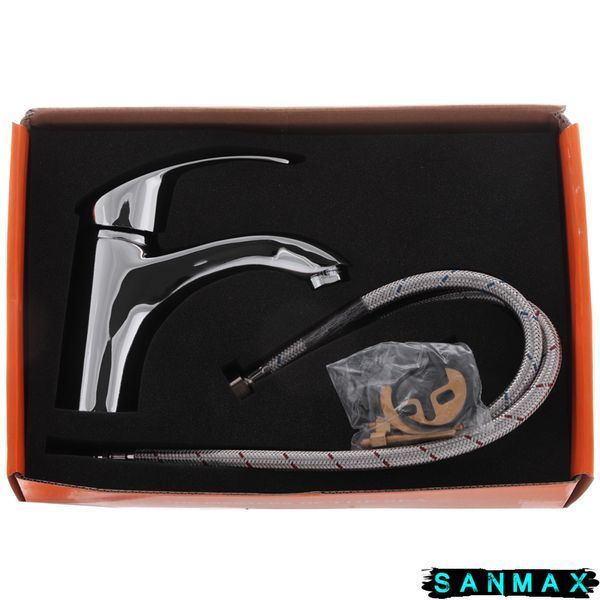 Змішувач для умивальника на шпильці Haiba Maxx 001 Хром (HB0277) HB0277 фото