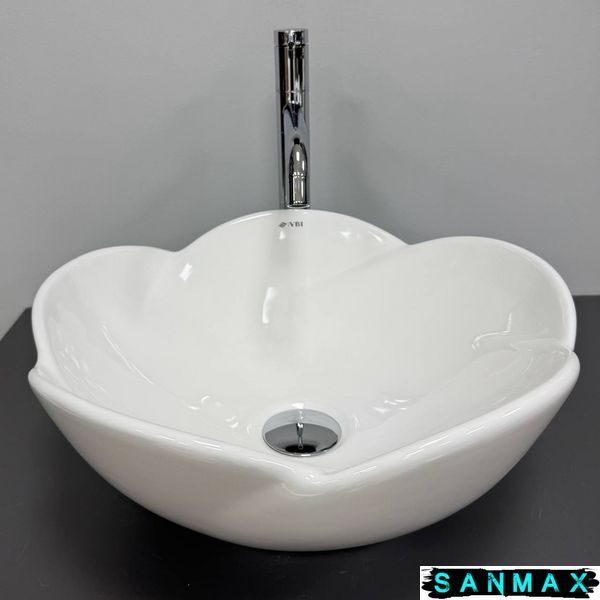 Умивальник накладний Vbi Rosolini Білий Vbi-012625 фото