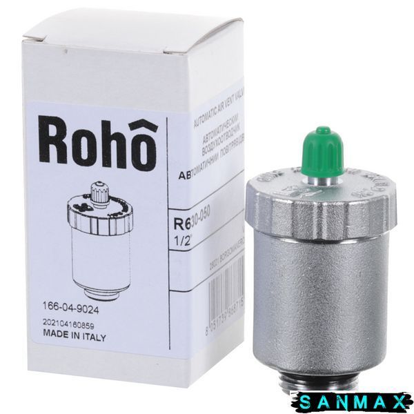 Повітровідвідник автоматичний Roho R630-050 - 1/2" (нікель) (RO0155) RO0155 фото