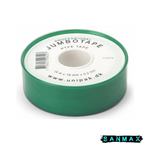 Фум стрічка Unipak Jumbotape Professional 15М*0,2мм*19мм (UP0613) UP0613 фото