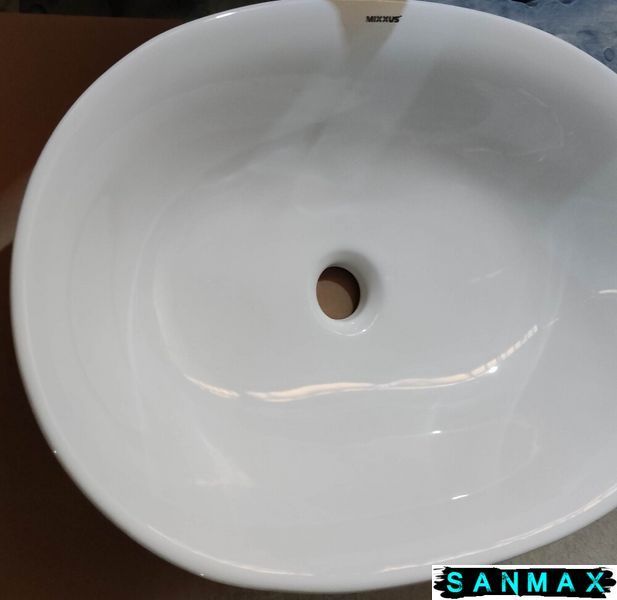 Раковина накладна Mixxus Premium Ellipse-0103 550х390х140mm (MP6553) MP6553 фото