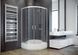 Кабіна півкругла Besco Modern 90x90x165 універсальна: скло прозоре, профіль хромований MP-90-165-C фото 1