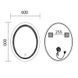 Дзеркало Mixxus Premium Wave MV04-60x80 (Led Touch, Anti-fog, димер (3-6,5kK)) (MP6636) MP6636 фото 3