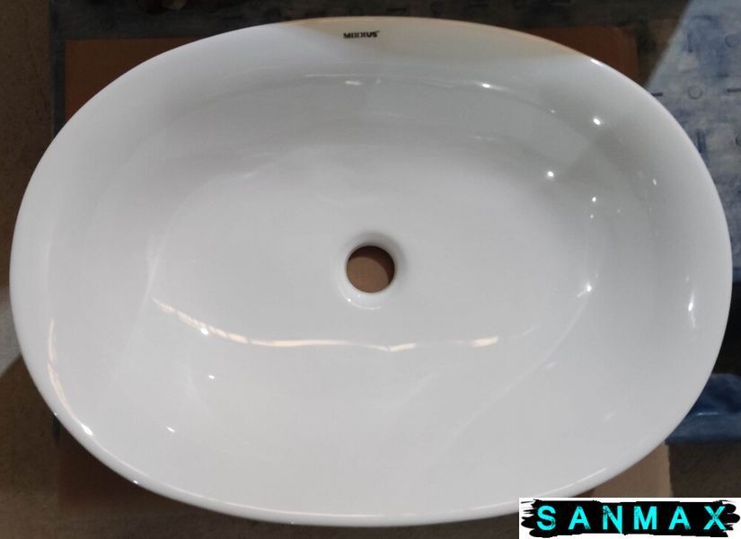 Раковина накладна Mixxus Premium Ellipse-0103 550х390х140mm (MP6553) MP6553 фото