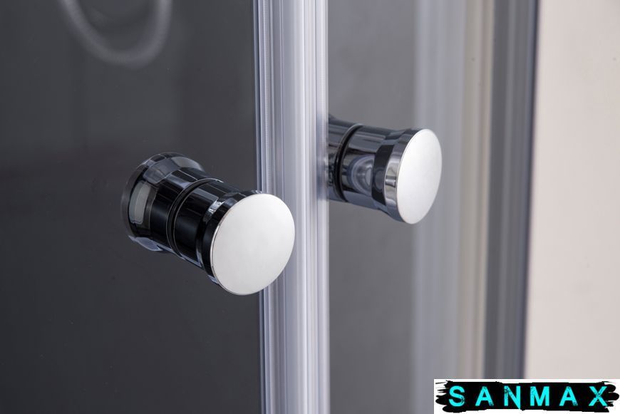 Бокс душовий з гідромасажем Mixxus Strong SBH02-90x90x215-FB Satin низький піддон (MI6890) MI6890 фото
