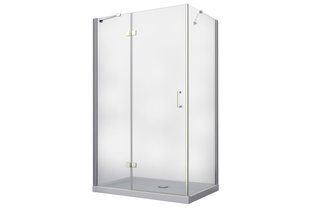 Кабіна прямокутна Besco Viva 1200x90x195 ліва: скло прозоре, профіль хромований VPL-129-195C фото