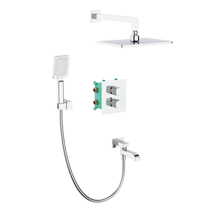 Вбудована душова система термостатична Koer KB-67011-01 Хром (KR4726) KR4726 фото