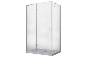 Кабіна прямокутна Besco Viva 1200x90x195 ліва: скло прозоре, профіль хромований VPL-129-195C фото