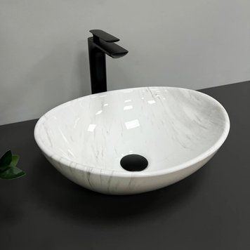 Умивальник накладний Vbi Parma Мармур Природа Глянець VBI-011007 фото