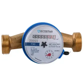 Лічильник холодної води ECOSTAR DN20 3/4&Prime; БЕЗ ШТУЦЕРА L130 E-C 4,0 000021864 фото