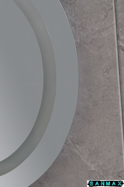 Дзеркало Mixxus Plain MC02-80-CASE з LED Touch, Anti-fog, димером, регулюванням яскравості, годинником (MI7158) MI7158 фото