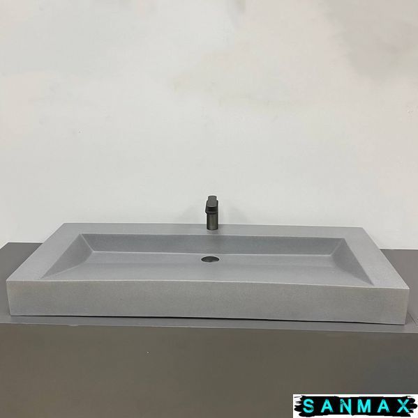 Умивальник накладний Vbi Vieste 120 Сірий Матовий VBI-016803 фото