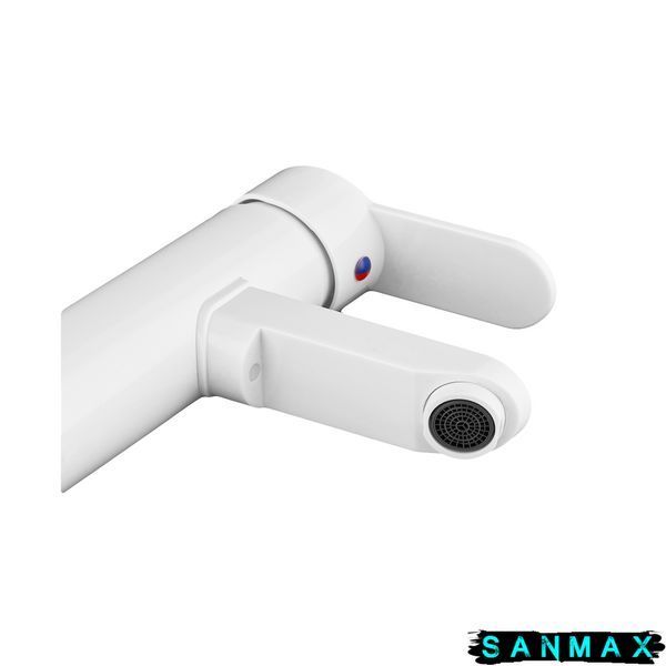 Змішувач для умивальника Plamix Raul-001-A Білий (без підведення) (PM0651) PM0651 фото
