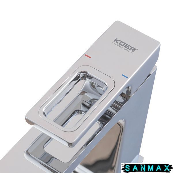 Змішувач для умивальника, хром Koer KB-10009-01 (KR3498) KR3498 фото