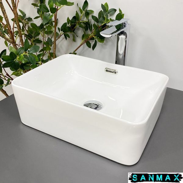 Умивальник накладний Vbi Arabba S Білий VBI-013500 фото