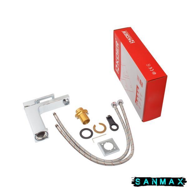 Змішувач для умивальника, хром Koer KB-10009-01 (KR3498) KR3498 фото