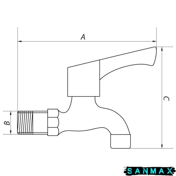 Кран поливу 1/2 Mixxus Bib-01 (SS0050) SS0050 фото