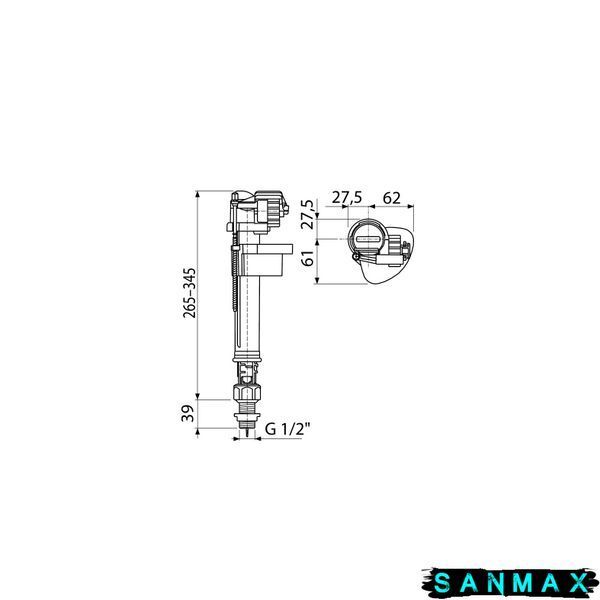 Впускний механізм з нижн. підвод. метал 1/2" (Koller Pool) c220bd01-5470-416a-b17e-a84b90908751 фото