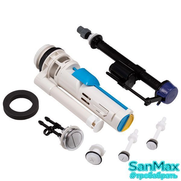 Бачок до унітазу-компакту Mixxus Premium Ellipse-0402-R Tank 660х390х855 зі зливною арматурою (MI8319) MI8319 фото