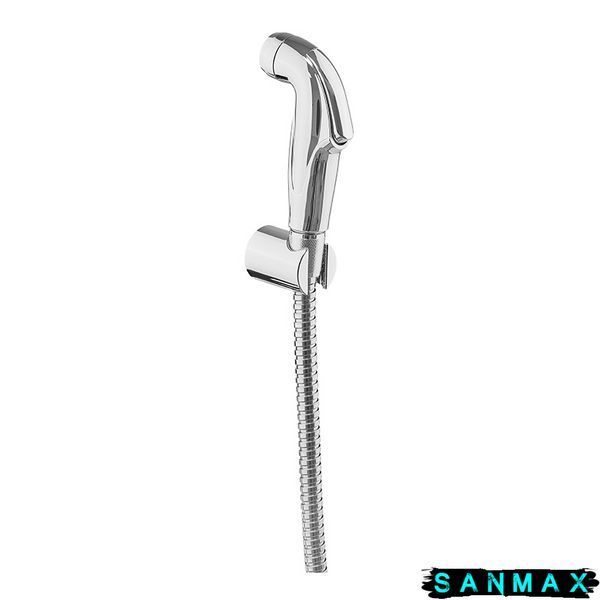 Гігієнічний набір (шланг+кронштейн+лійка) Zerix Bidet Set-008 Хром Блістер (ZX4913) ZX4913 фото