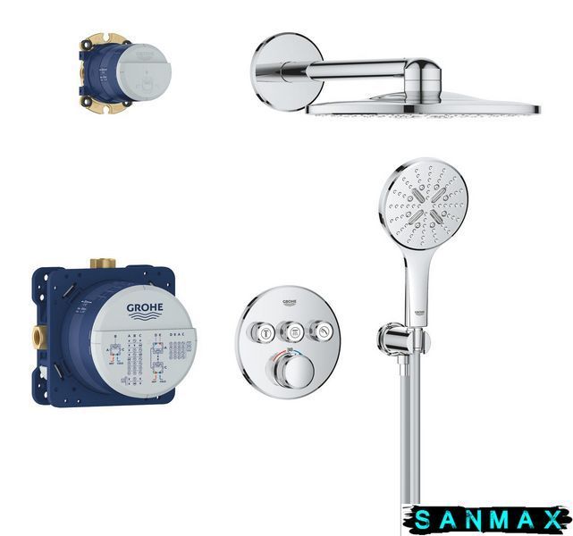 Вбудована душова система термостатична Grohe Grohtherm SmartControl (34863000) 34863000 фото