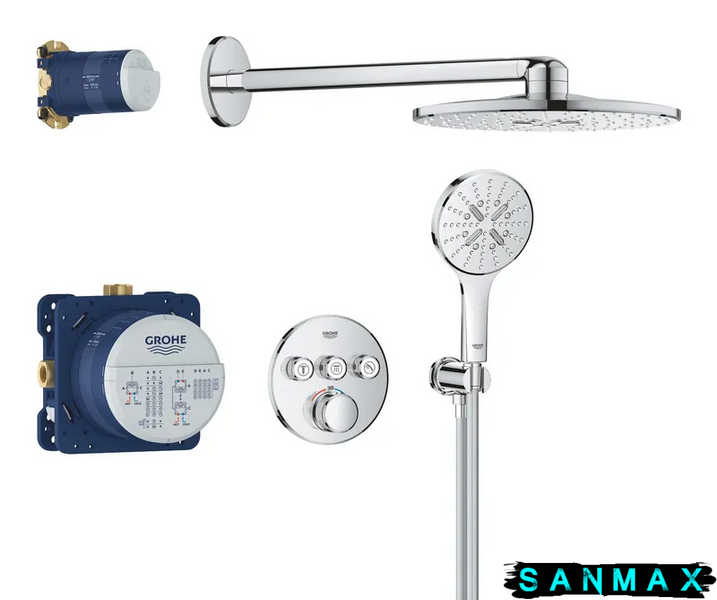 Вбудована душова система термостатична Grohe Grohtherm SmartControl (34863000) 34863000 фото