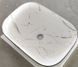 Умивальник накладний керамічний Mixxus Premium Diverse-0112 Marble-Чорний 455х325х135mm (MP6541) MP6541 фото 8