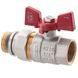 Кран з американкою прямий 3/4 "антіпротікання" Koer KR.227-Gi Червоний метелик (KR0191) KR0191 фото 3