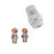 Комплект для підключення радіатора Koer SET-23 - 1/2'' кутовий з термоголовкою, клікове кріплення (KR5284) KR5284 фото 3