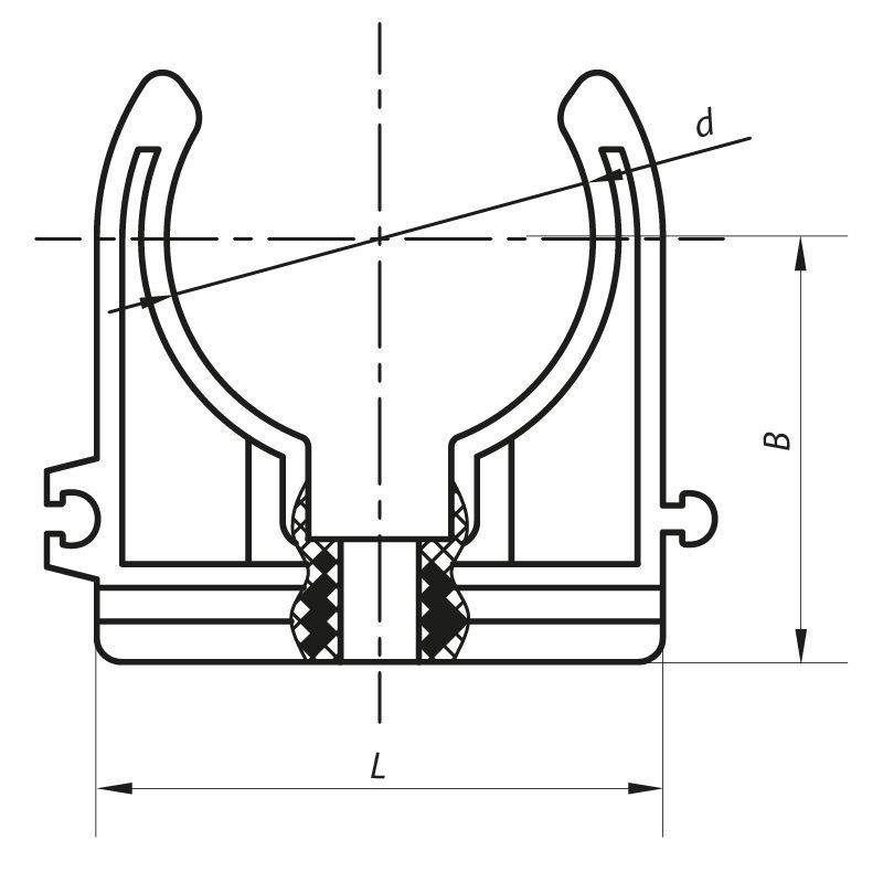 Кріплення для труби PPR 32 Koer K0076.PRO (KP0091) KP0091 фото