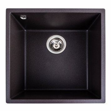 Гранітна мийка для кухні Platinum 4040 Ruba матовий Гренадін SP000040836 фото