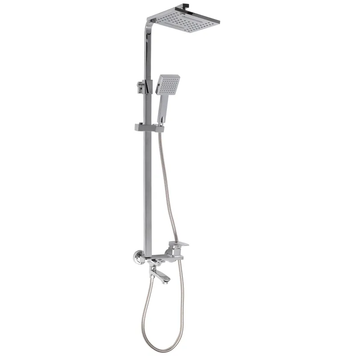 Душова система зі змішувачем Mixxus Premium Patrick Chr-009-J квадратна Хром (MI1661) MI1661 фото