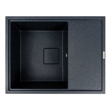 Кухонна гранітна мийка 6550 Esteris Valeso Антрацит SP000051502 фото