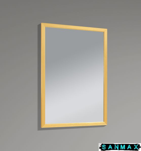 Дзеркало настінне Zerix Fonte MRZ09-60x85-Reverse Gold прямокутне в золотій рамі (ZX6211) ZX6211 фото