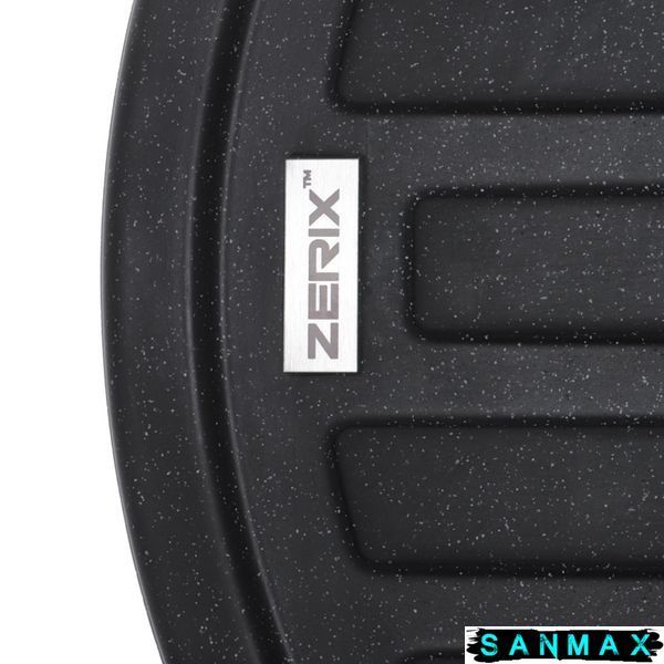 Мийка кухонна Zerix ZS-7750R-03 Чорна (ZX4556) ZX4556 фото