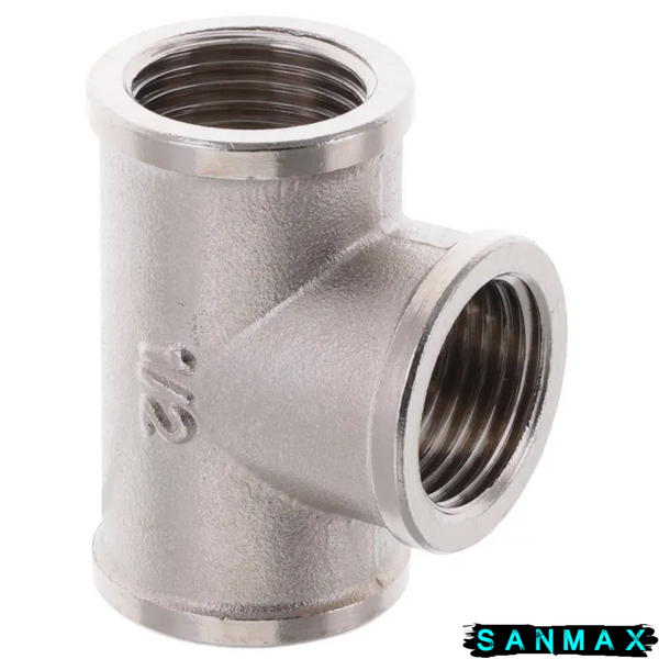 Трійник нікельований 1/2 ВВВ Koer КФ. T06F (KR3050) KR3050 фото