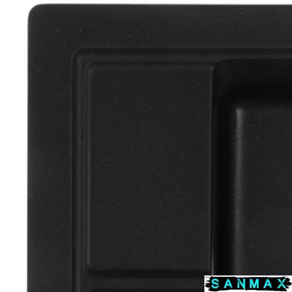 Мийка кухонна Zerix ZS-4651S-14 Чорний металік (ZX4570) ZX4570 фото