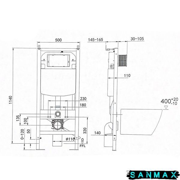 Інсталяція для унітазу VBI ELBA VBI-030001 фото