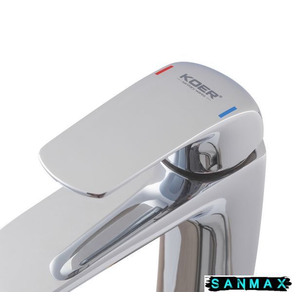 Змішувач для умивальника, хром Koer KB-10008-01 (KR3470) KR3470 фото
